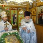 В день празднования Вознесения Господня епископ Вениамин совершил Божественную литургию в храме Святого Николая Чудотворца д. Турец