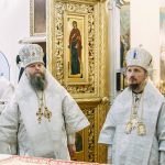 В день памяти первомученика Стефана Патриарший Экзарх совершил Литургию в Успенском соборе Жировичского монастыря