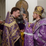 В канун Недели 5-ой Великого поста, епископ Вениамин совершил всенощное бдение в Воскресенском кафедральном соборе