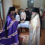 В Неделю 7-ю по Пасхе епископ Вениамин совершил Литургию в Благовещенском монастыре