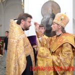 В канун Недели 5-й по Пятидесятнице, епископ Вениамин совершил всенощное бдение в Воскресенском кафедральном соборе города Борисова