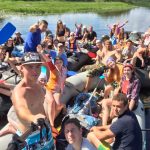Прошел ежегодный слёт-сплав на плотах по реке Березина молодежи Борисовской епархии