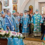 В день почитания Минской иконы Божией Матери епископ Борисовский и Марьиногорский Вениамин сослужил Патриаршему Экзарху