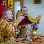 В день преставления преподобного Сергия Радонежского епископ Вениамин совершил Литургию в Воскресенском кафедральном соборе