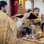 В Неделю 23-ю по Пятидесятнице епископ Вениамин совершил Литургию в Воскресенском соборе