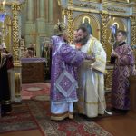 В Неделю преподобного Иоанна Лествичника, епископ Борисовский и Марьиногорский Вениамин, совершил Божественную литургию в Благовещенском монастыре