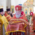 В понедельник Светлой седмицы епископ Вениамин совершил Божественную литургию в кафедральном соборе святого благоверного князя Александра Невского