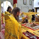 Епископ Вениамин совершил Божественную литургию в Свято-Благовещенском мужском монастыре д. Малые Ляды