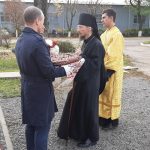 Епископ Вениамин совершил Божественную литургию в  храме в честь преподобной Евфросинии Полоцкой в г.п. Руденск