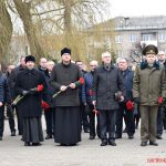 В Борисове в честь Дня защитников Отечества состоялась церемония возложения цветов к памятнику «Жертвам фашизма»