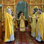 В Неделю о Страшном суде епископ Борисовский и Марьиногорский Вениамин совершил Божественную литургию в Благовещенском монастыре д.М.Ляды