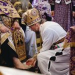 В Великий Четверток Патриарший Экзарх совершил Литургию в Свято-Духовом кафедральном соборе города Минска