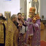 В канун 15-ой Недели по Пятидесятнице митрополит Вениамин совершил всенощное бдение в Ляденском мужском монастыре