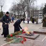 Торжественная церемония возложения цветов к памятнику «Жертвам фашизма»