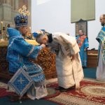 Патриарший Экзарх всея Беларуси совершил Божественную литургию в Ляденском мужском монастыре