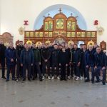 Футболисты ФК «БАТЭ» посетили храм святого Архангела Михаила аг. Зембин