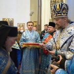 В канун праздника Благовещения Патриарший Экзарх всея Беларуси, совершил всенощное бдение в Ляденском мужском монастыре