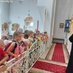 В Марьиной Горке отдыхающие в школьных оздоровительных лагерях дети посещают храм