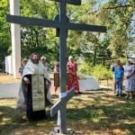 В деревне Поречье Пуховичского района освящён поклонный крест