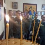 Иерей Сергий Чукович освятил молельную комнату в 65-й автомобильной бригаде в г. Жодино