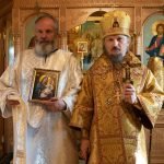 Патриарший Экзарх возглавил Божественную литургию в Иоанно-Богословском монастыре д. Домашаны