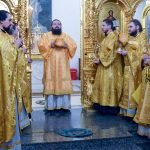 Епископ Борисовский и Марьиногорский Амвросий возглавил Божественную литургию в Свято-Никольском мужском монастыре г. Гомеля