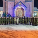 Военнослужащие в Рождественскую ночь приняли участие в богослужении