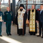 Епископ Борисовский и Марьиногорский Амвросий совершил освящение ангара с испытательными лабораториями испытательно-исследовательского полигона