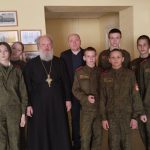 Протоиерей Андрей Евдокимов встретился с первокурсниками Борисовского кадетского училища