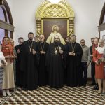Сотрудники епархиального управления и кафедрального собора поздравили архиерея с Пасхой