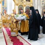 В день памяти священномученика Вениамина, Митрополита Петроградского, епископ Амвросий сослужил Патриаршему Экзарху